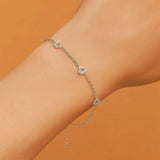 Heart Bracelet in Gold with Diamond