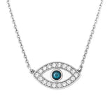 Evil Eye Necklace in Gold with Diamonds