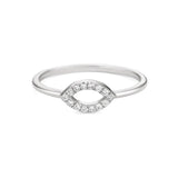Marquise Shape Ring in Gold with Diamonds