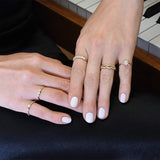 Dainty Surfer Ring in 14K Gold