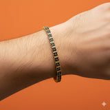 Black Diamond Tennis Bracelet in 14K Solid Gold