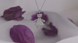 New Mom | Doll Necklace in Gold with Diamonds
