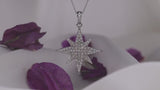 Star Necklace in Gold with Diamonds