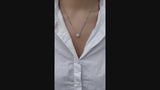 Halo Necklace in Gold with Diamonds