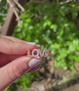 Love Ring in gold with 0.45 Natural diamonds