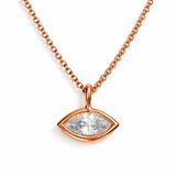 Marquise Cut 0.14 CTW Natural Diamond in 14K Solid Gold