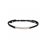 צמיד מקרמה חוט שעווה בזהב עם יהלומים 