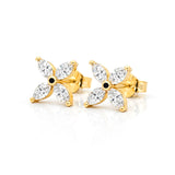 Butterfly Earrings in Solid 14K Gold with Diamonds