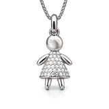 New Mom | Doll Necklace in Gold with Diamonds