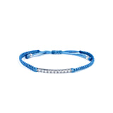 צמיד מקרמה חוט שעווה בזהב עם יהלומים 