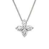 Cross Pendant in 14K Solid Gold with Natural Diamond