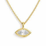 Marquise Cut 0.14 CTW Natural Diamond in 14K Solid Gold