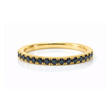 Men's Black Diamond Wedding Band in White Gold