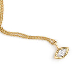 Marquise Cut 0.14 CTW Natural Diamond in 14K Solid Gold