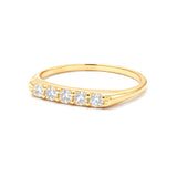 Signet Ring in Gold with Diamonds