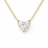 Heart Shaped Necklace in 14K Gold with Diamond