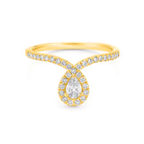 Diamond Twist Band in Solid 14K Gold
